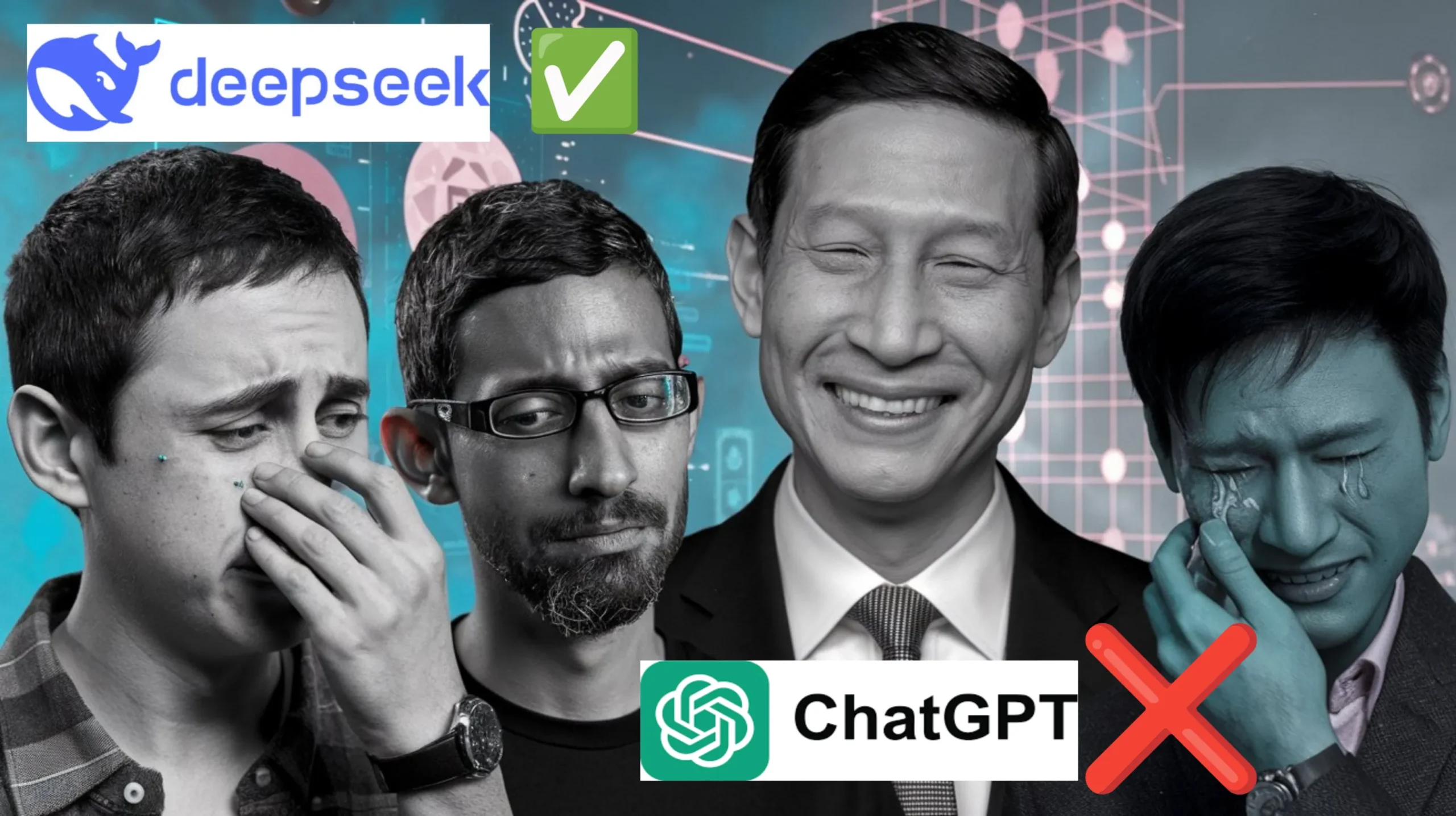 NVidea Share Price, chatgpt vs deepseek news