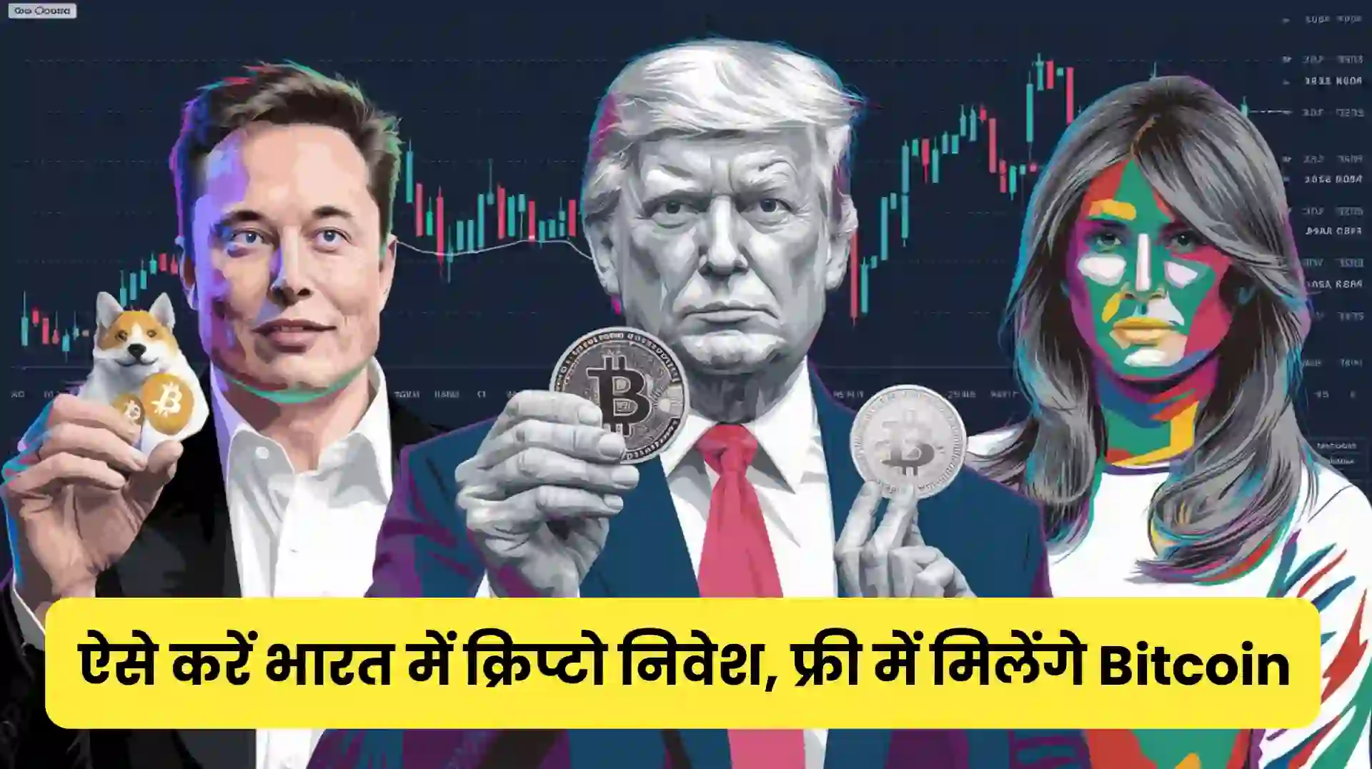 Elon Musk, Trump shows Crypto Coins