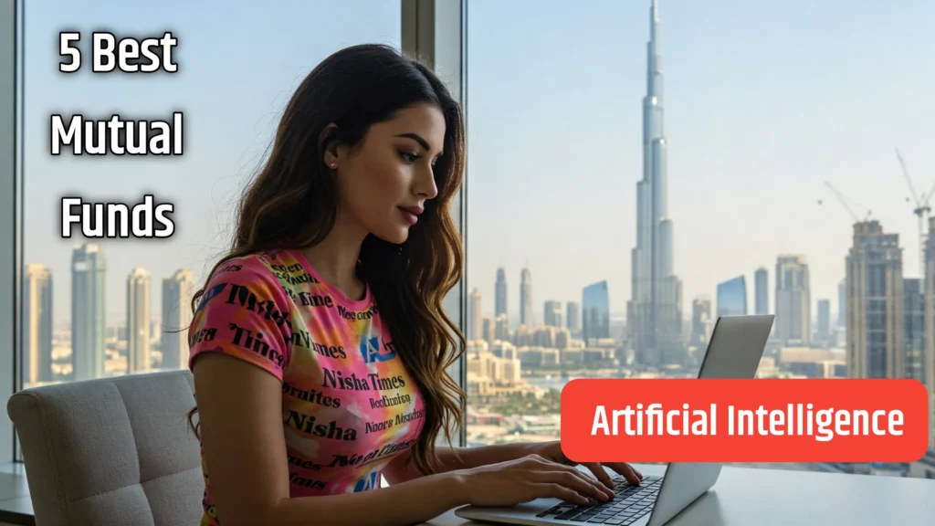Woman on laptop in dubai