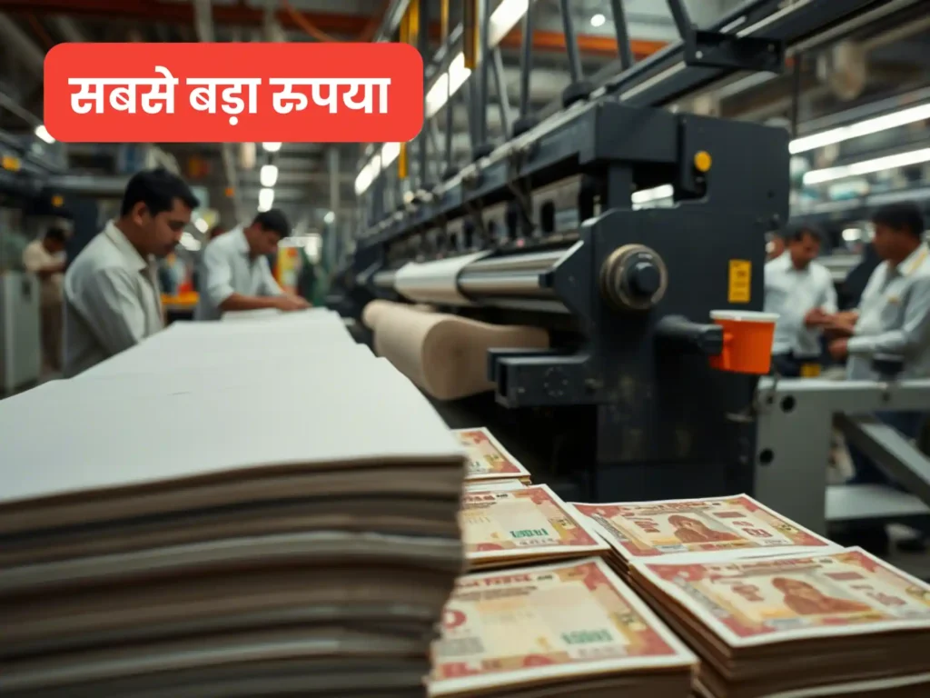 What is the highest denomination of the Indian Rupee ever printed?
