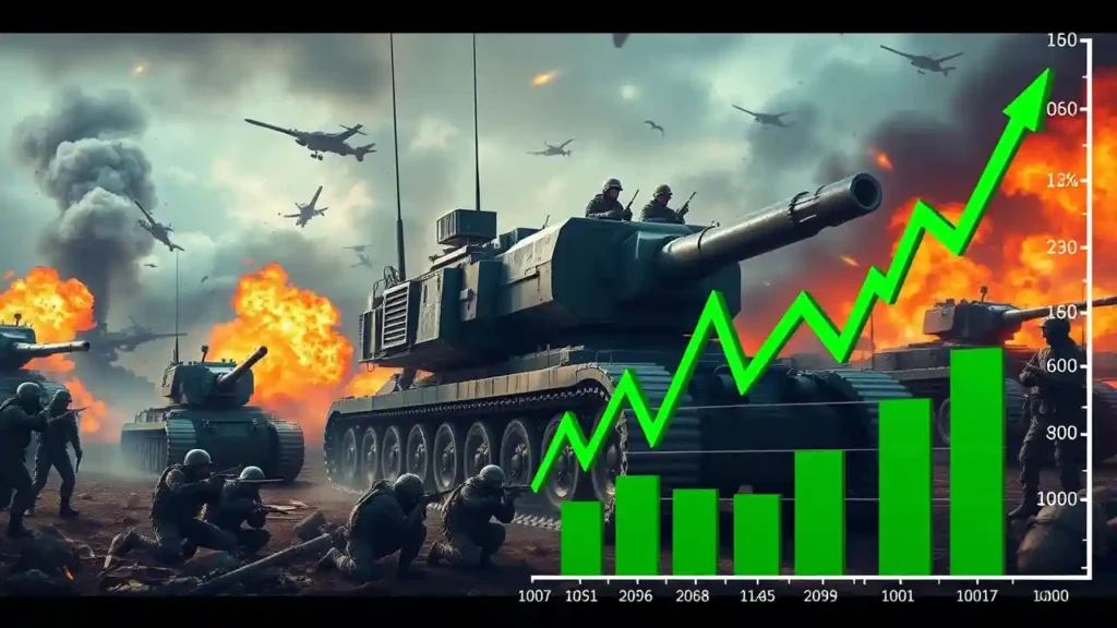 Defence sector and stock chart