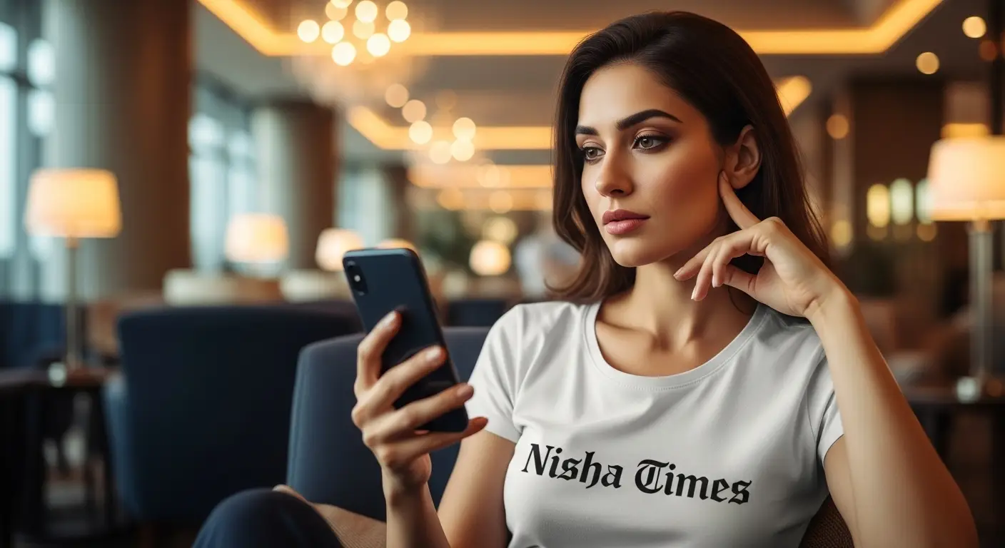 ipo-listing Woman watching smartphone