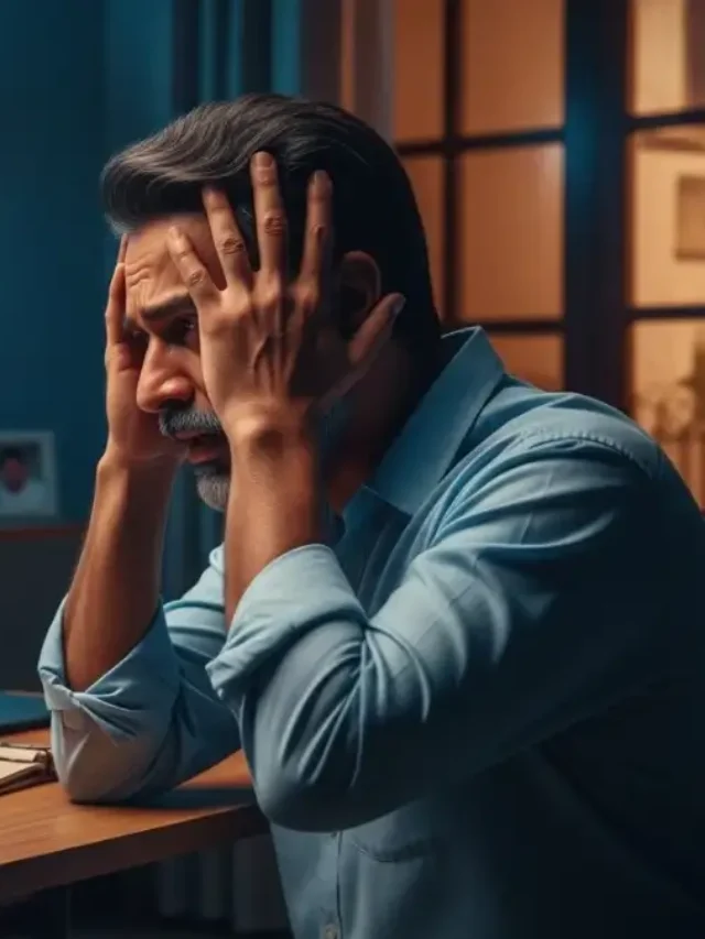 Market Crash person panic