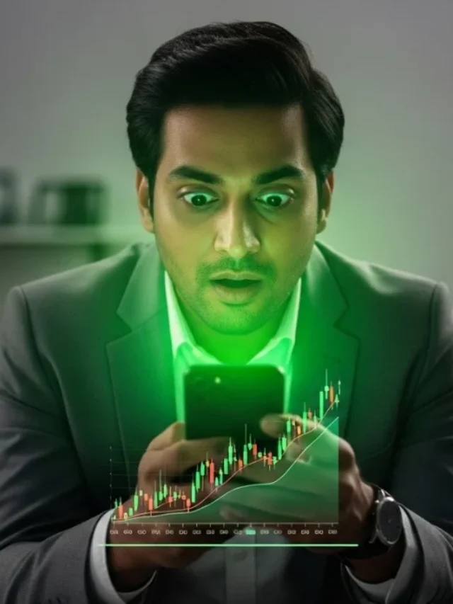 Suprise Profesional person after watching his mobile